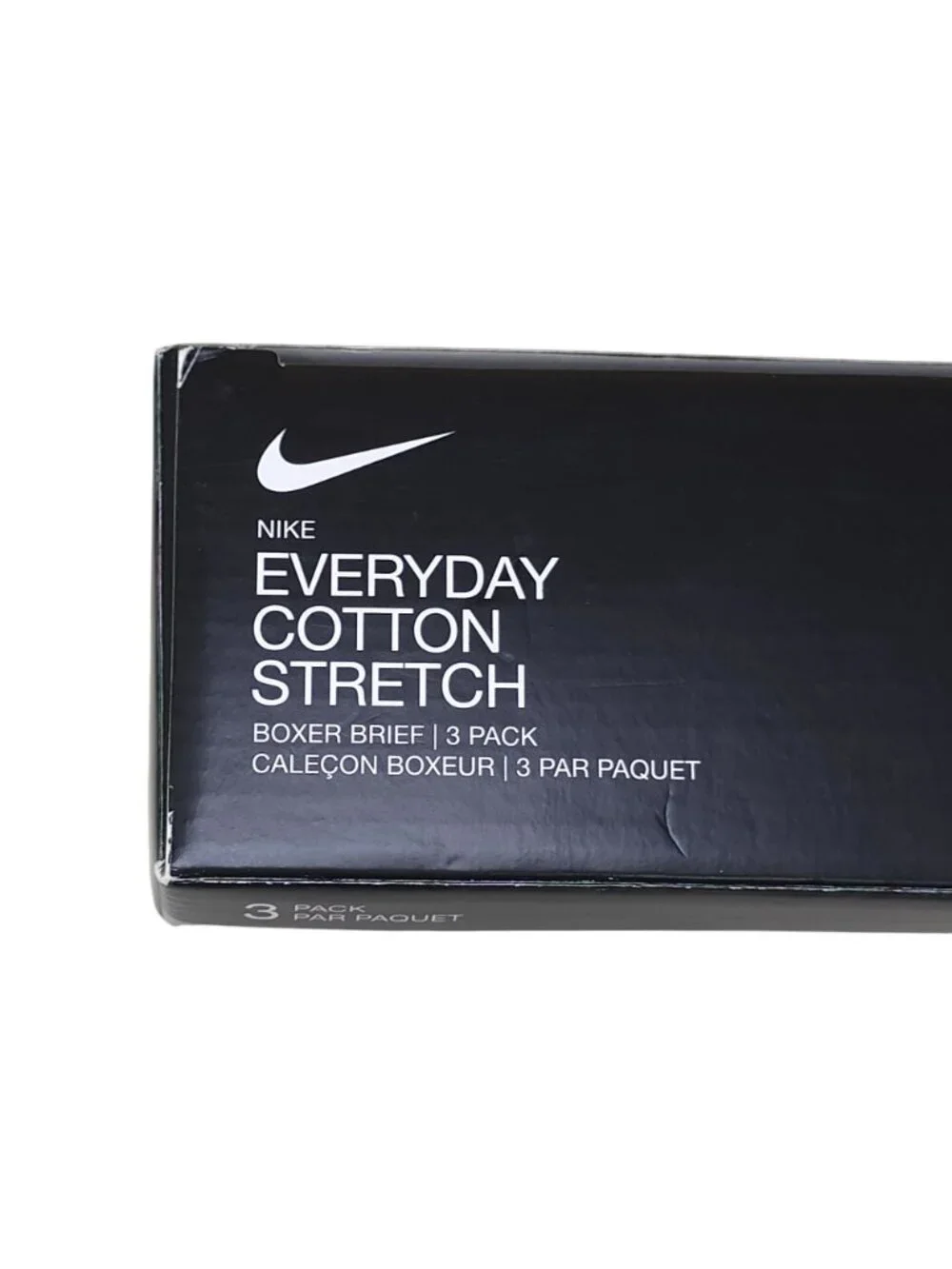 Nike Everyday Cotton Stretch Boxer Briefs 3-Pack Small With Dri-Fit Technology